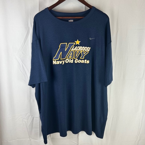 Nike Other - Nike T-Shirt Mens 4XL Navy Blue Lacrosse Navy Old Goats Wounded Warrior Project